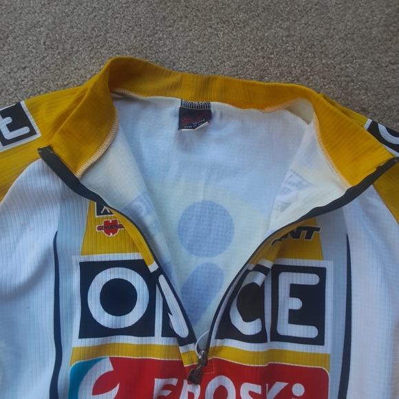 ONCE Thermal Team Jersey By Giordana, Made In Italy, FREE MATCHING TACX BOTTLE! - Picture 3 of 14